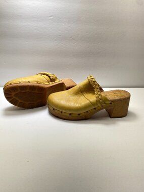 Kork-Ease Tilly Women's Yellow Platform Clog Sz 11